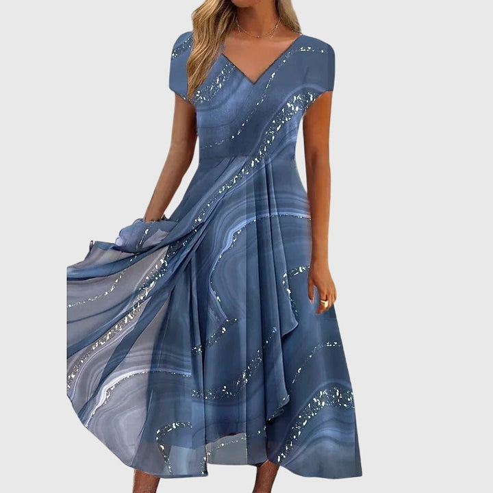 Aubrielle™ | Voollineen Midi Sukienka