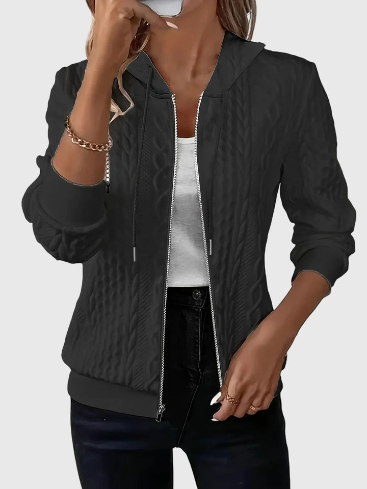 Lena™ - Bluza z dekoltem na zamek