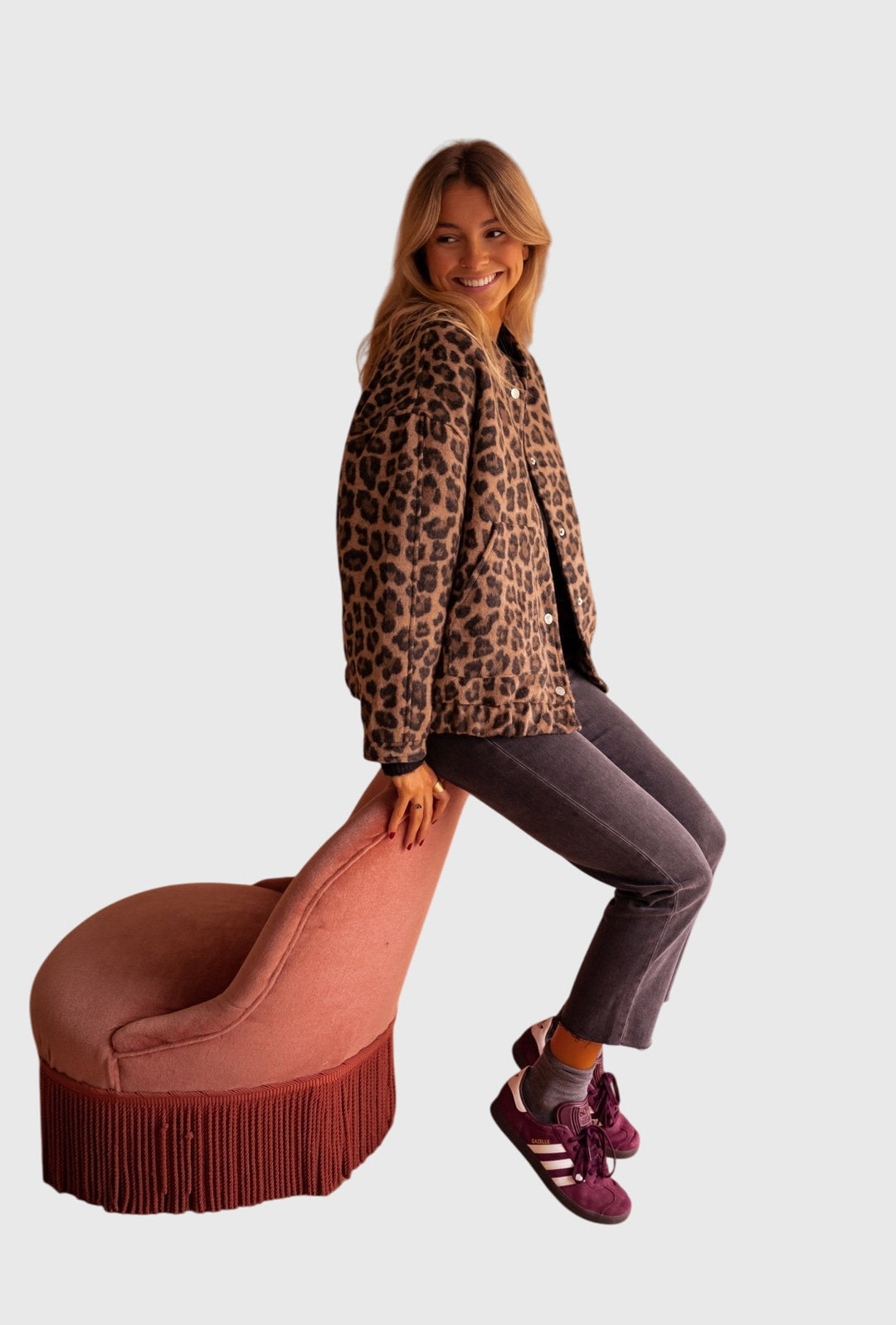 Elody | Stylowa kurtka w Print Lwa