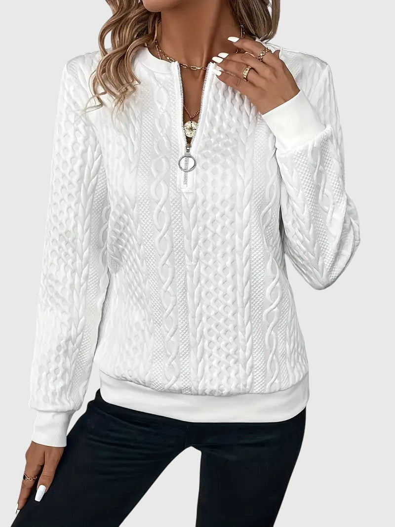 Nora™ | Sweter z zamkiem zasilającym