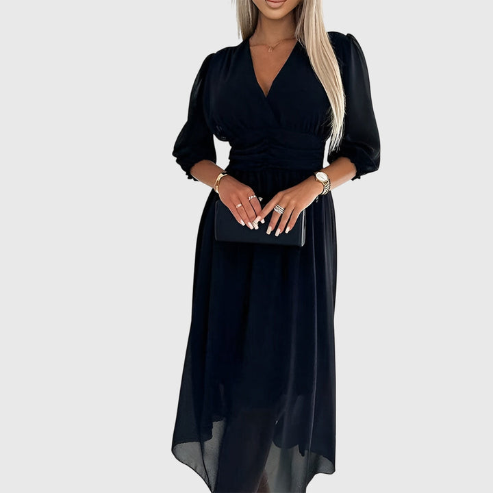 Chloe™ | Lekka Jedwabna Szyfonowa Sukienka