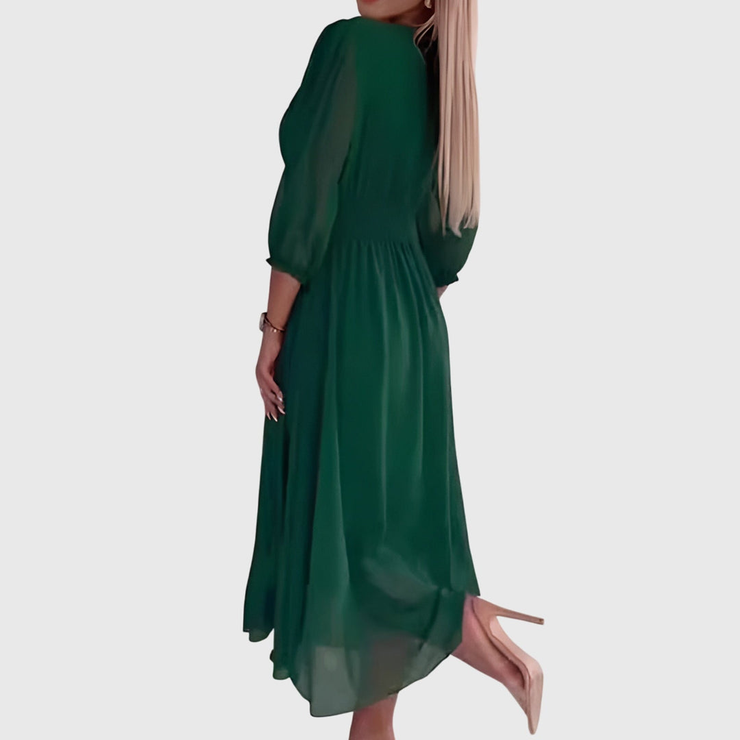 Chloe™ | Lekka Jedwabna Szyfonowa Sukienka