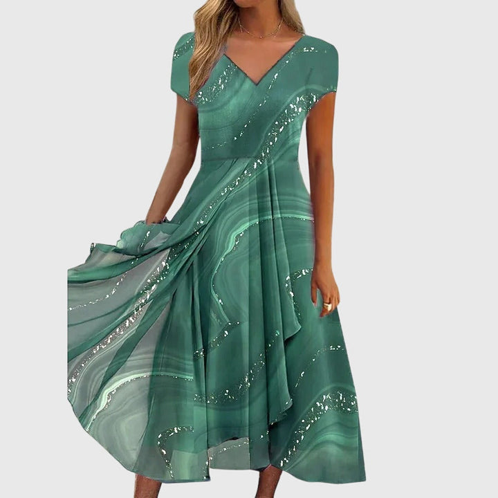 Aubrielle™ | Voollineen Midi Sukienka