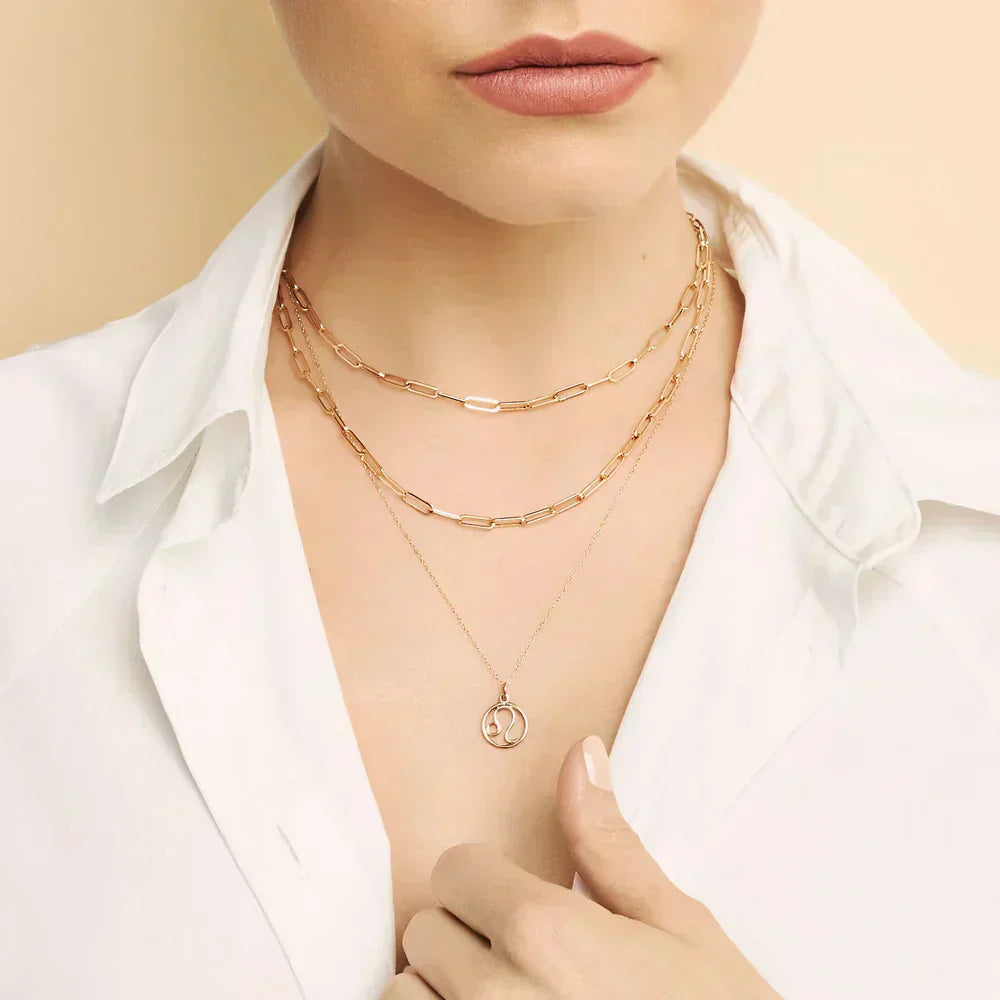 Rozalieta | Naszyjnik z Znakiem Zodiaku 18k Złoto