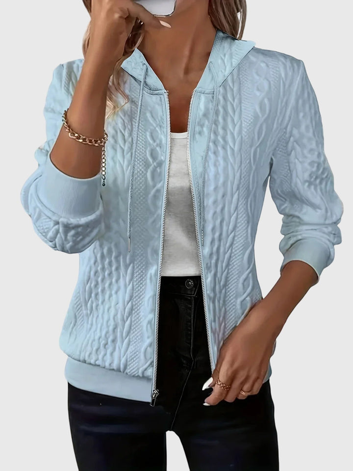 Lena™ - Bluza z dekoltem na zamek
