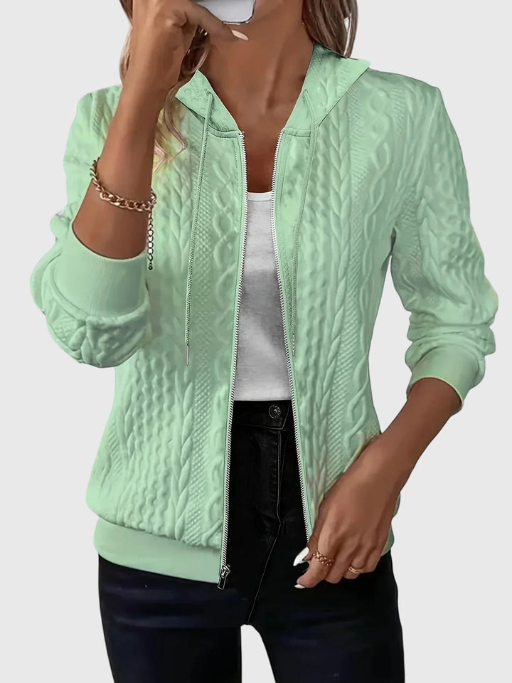 Lena™ - Bluza z dekoltem na zamek