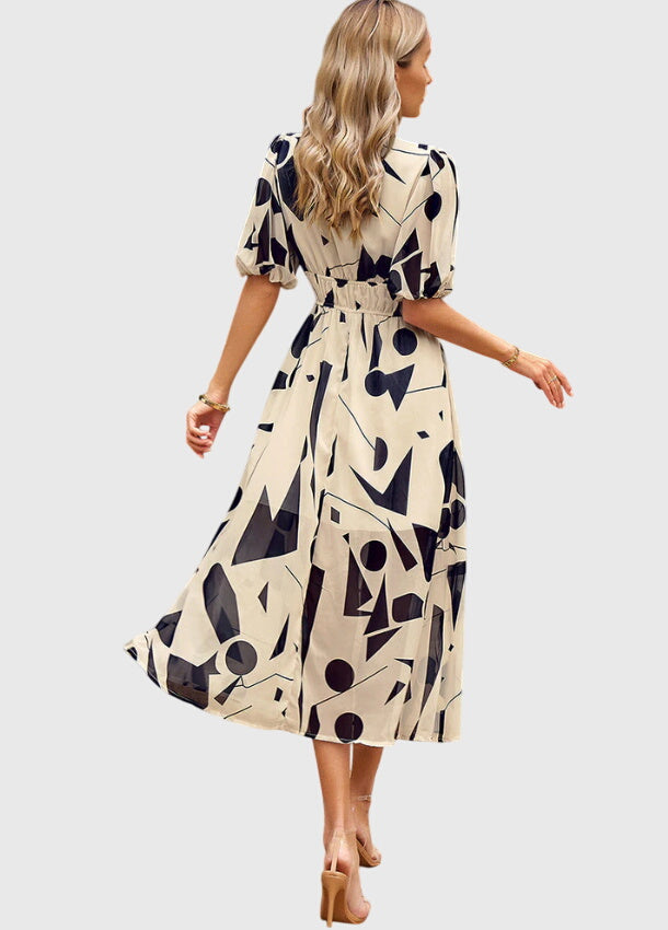 Merlina™ | Modelująca Kwiatowa Sukienka Midi