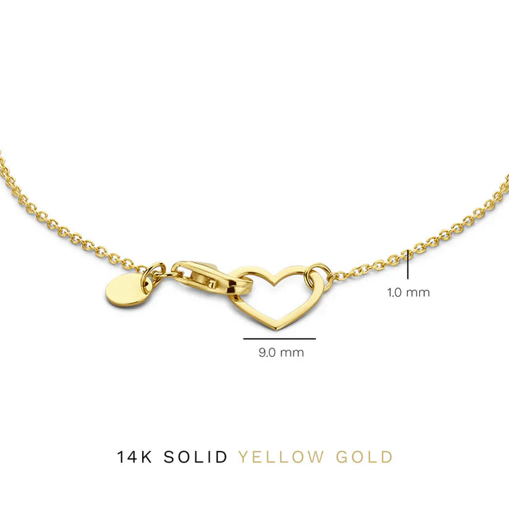 Oliviana | Bransoletka 14k Złoto