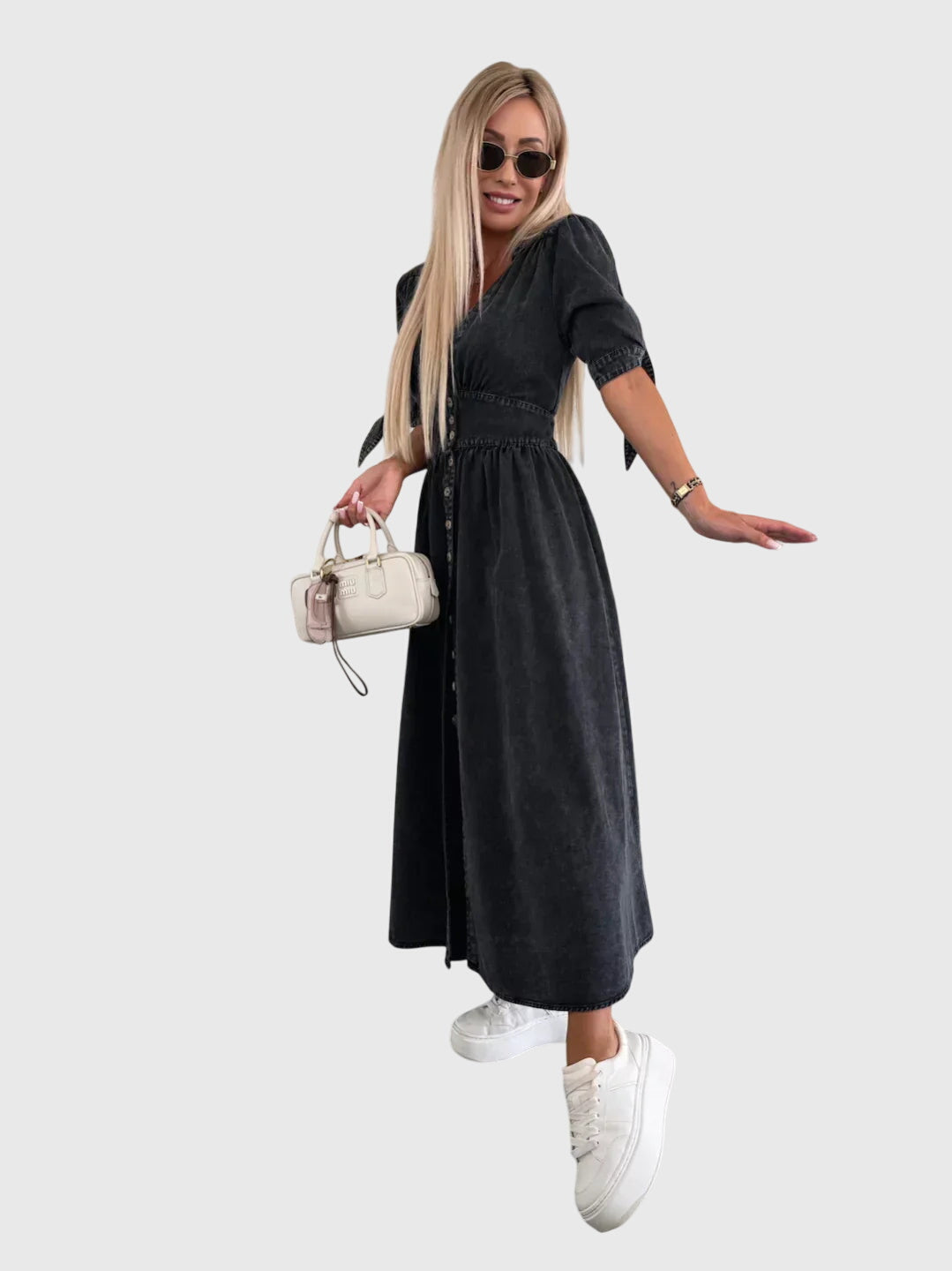 Zofia™ | Stylowa Sukienka Dżinsowa
