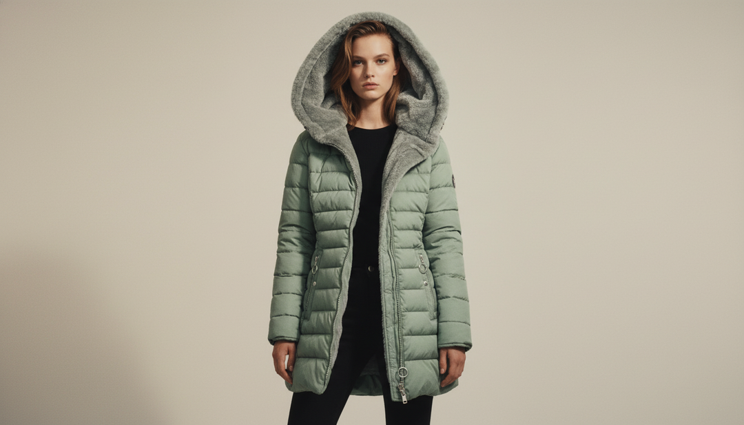 Katarzyna | Stylowa Kurtka Zimowa z Miękkim Futerkiem