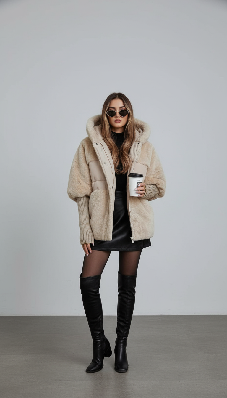 SONYA | Stylowa kurtka puchowa z kapturem