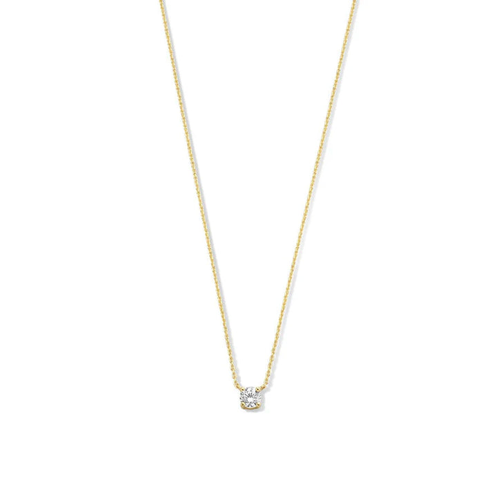 Isawienna | Naszyjnik z moissanitem 14k Złoto