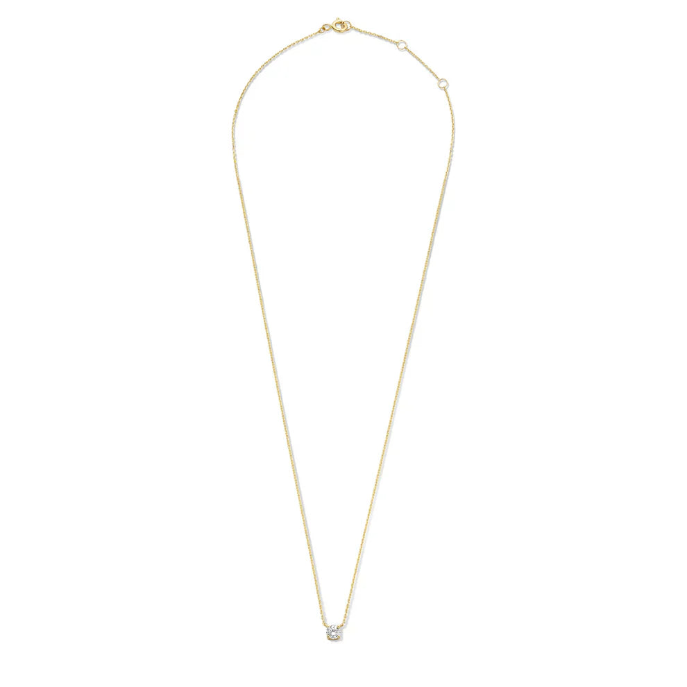 Isawienna | Naszyjnik z moissanitem 14k Złoto