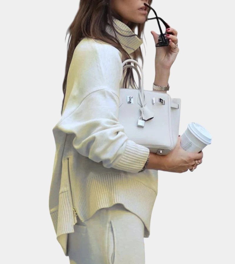 Lorena | Pikowany Zestaw Damski