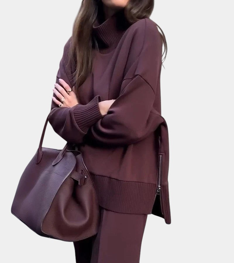 Lorena | Pikowany Zestaw Damski